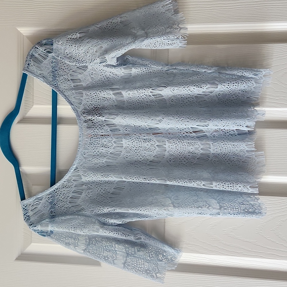 Wet Seal blue zip top!